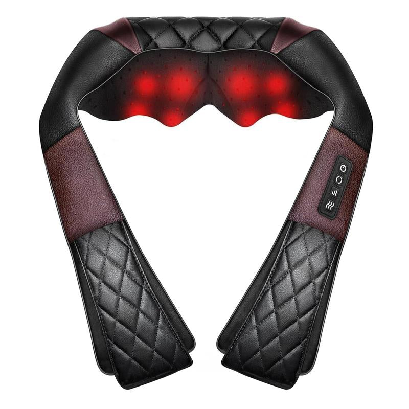 DAILYLIFE Shiatsu Neck and Back Massager - Electric Shoulder Massage Pillow for Ultimate Relaxation and Muscle Relief for Neck, Back, Shoulder, Foot, Leg - Perfect Gift for Everyone!