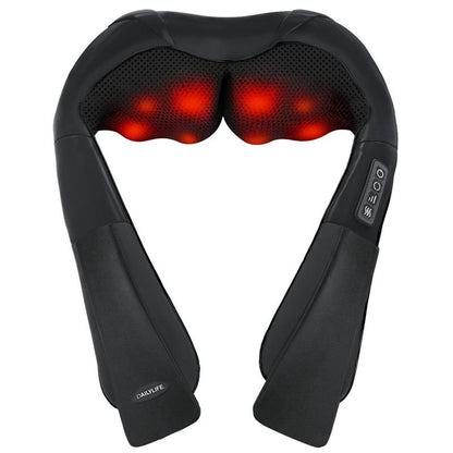 DAILYLIFE Shiatsu Neck and Back Massager - Electric Shoulder Massage Pillow for Ultimate Relaxation and Muscle Relief for Neck, Back, Shoulder, Foot, Leg - Perfect Gift for Everyone!