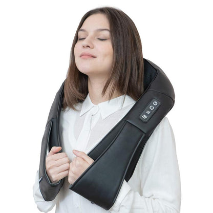 DAILYLIFE Shiatsu Neck and Back Massager - Electric Shoulder Massage Pillow for Ultimate Relaxation and Muscle Relief for Neck, Back, Shoulder, Foot, Leg - Perfect Gift for Everyone!